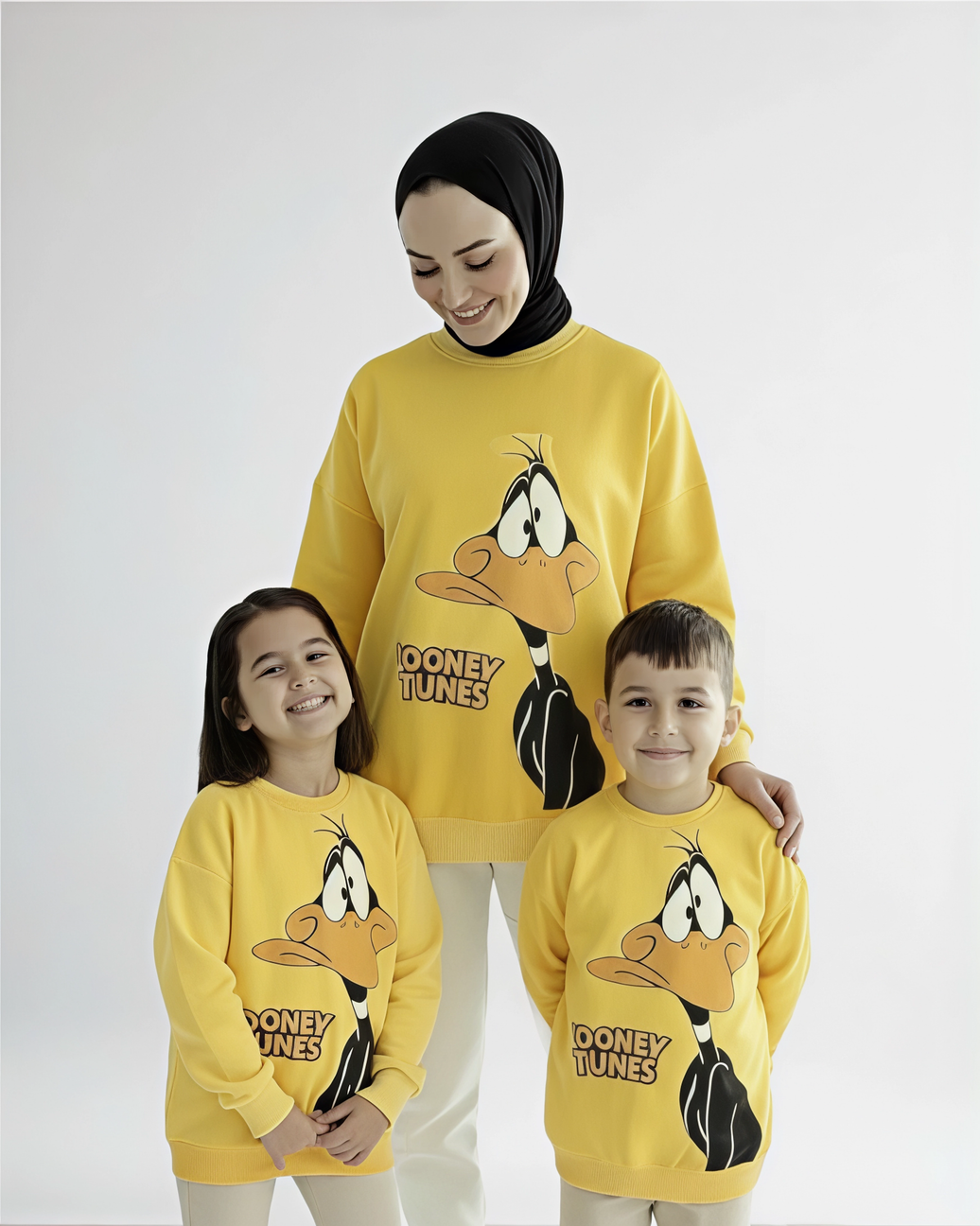 Over size Mamy & child melton yellow sweetshirt
