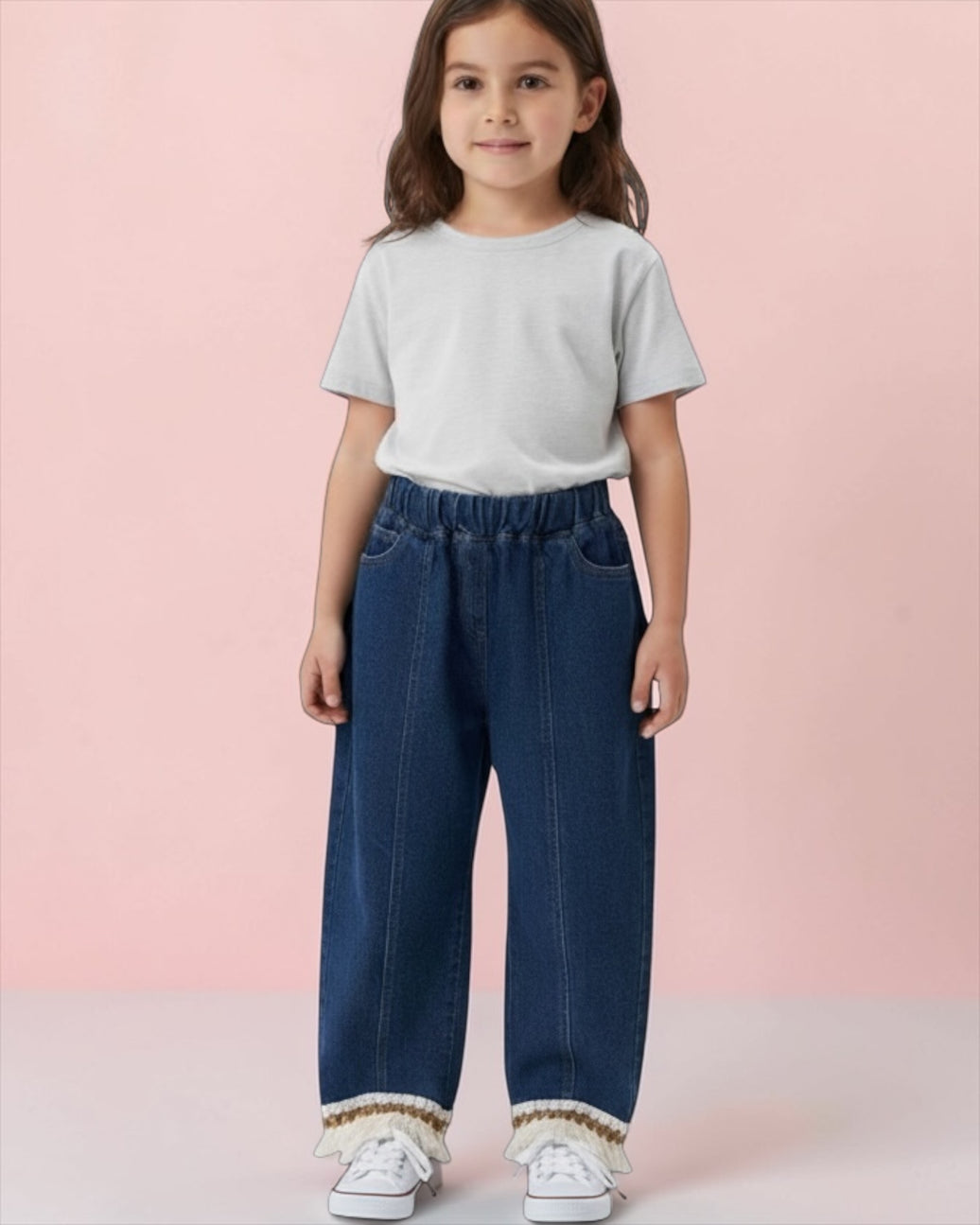 Kanar Wide-leg Jeans Pants