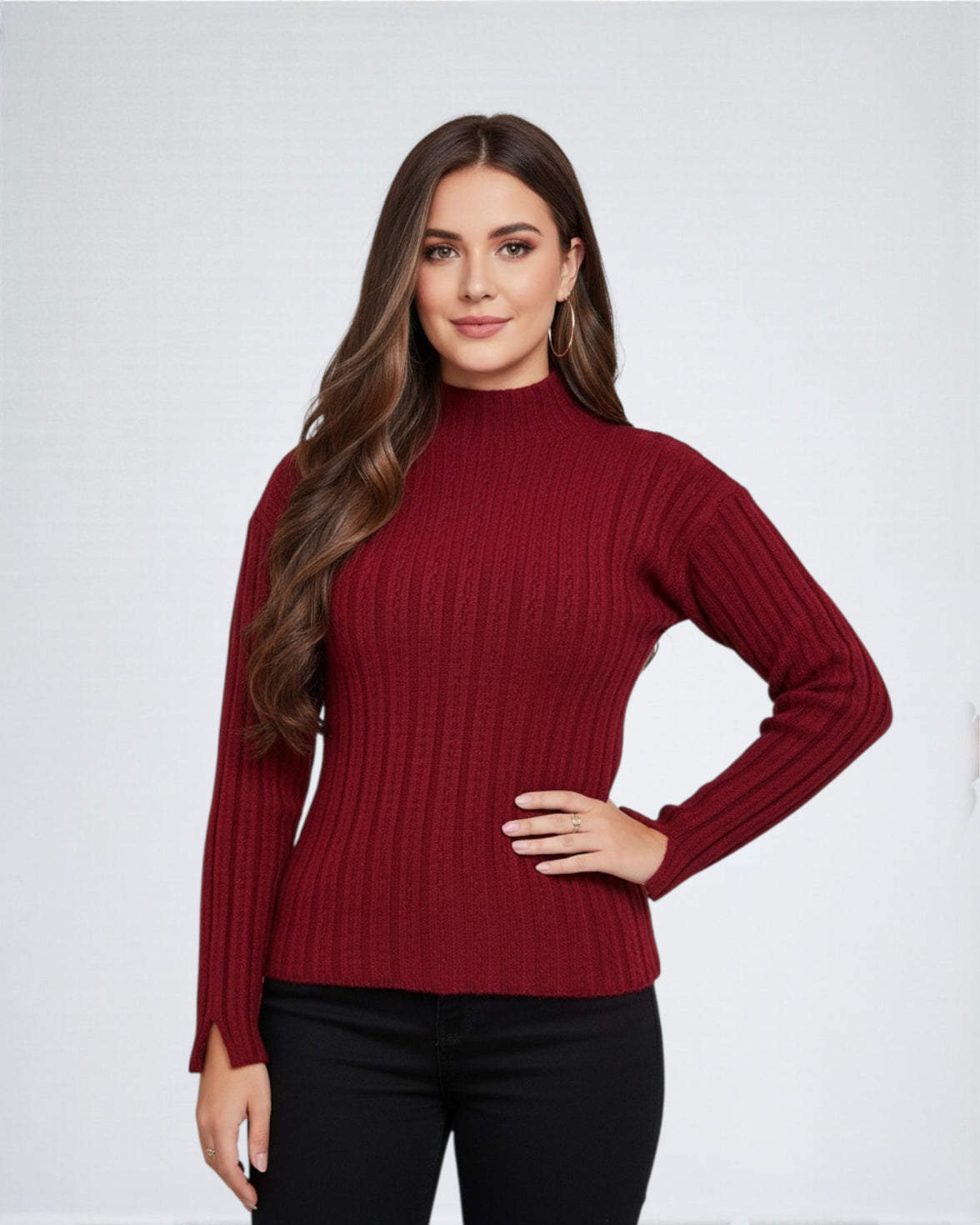 Basic Ribbed Knit Top – One Size