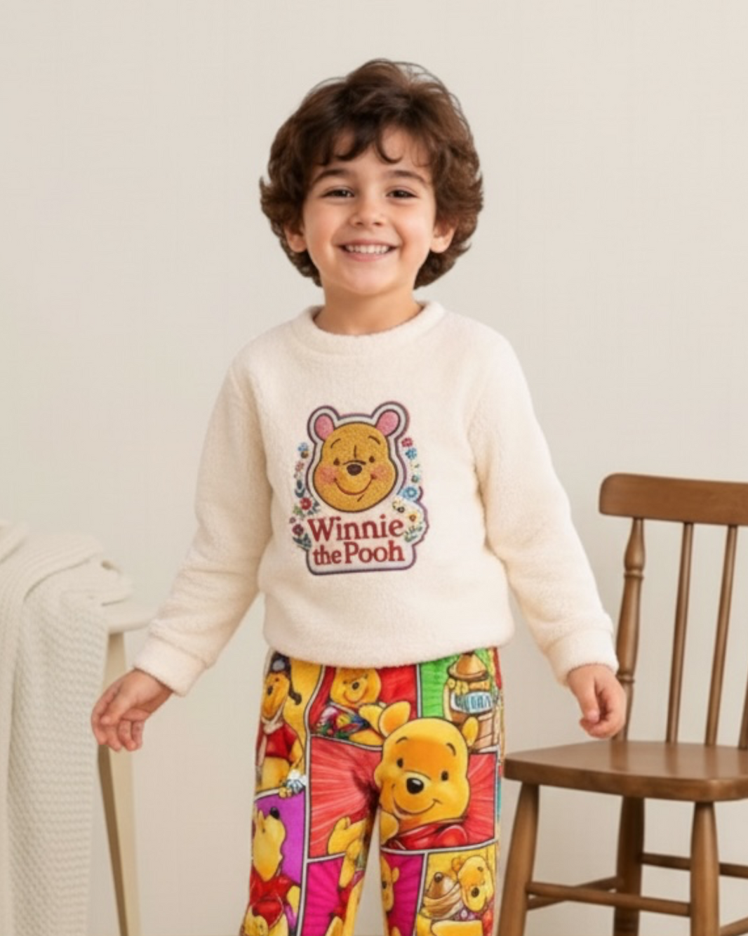 Fur With Qatifa DoubleFace Pooh Pajama Pre-Order – Delivery After 30/10/2026