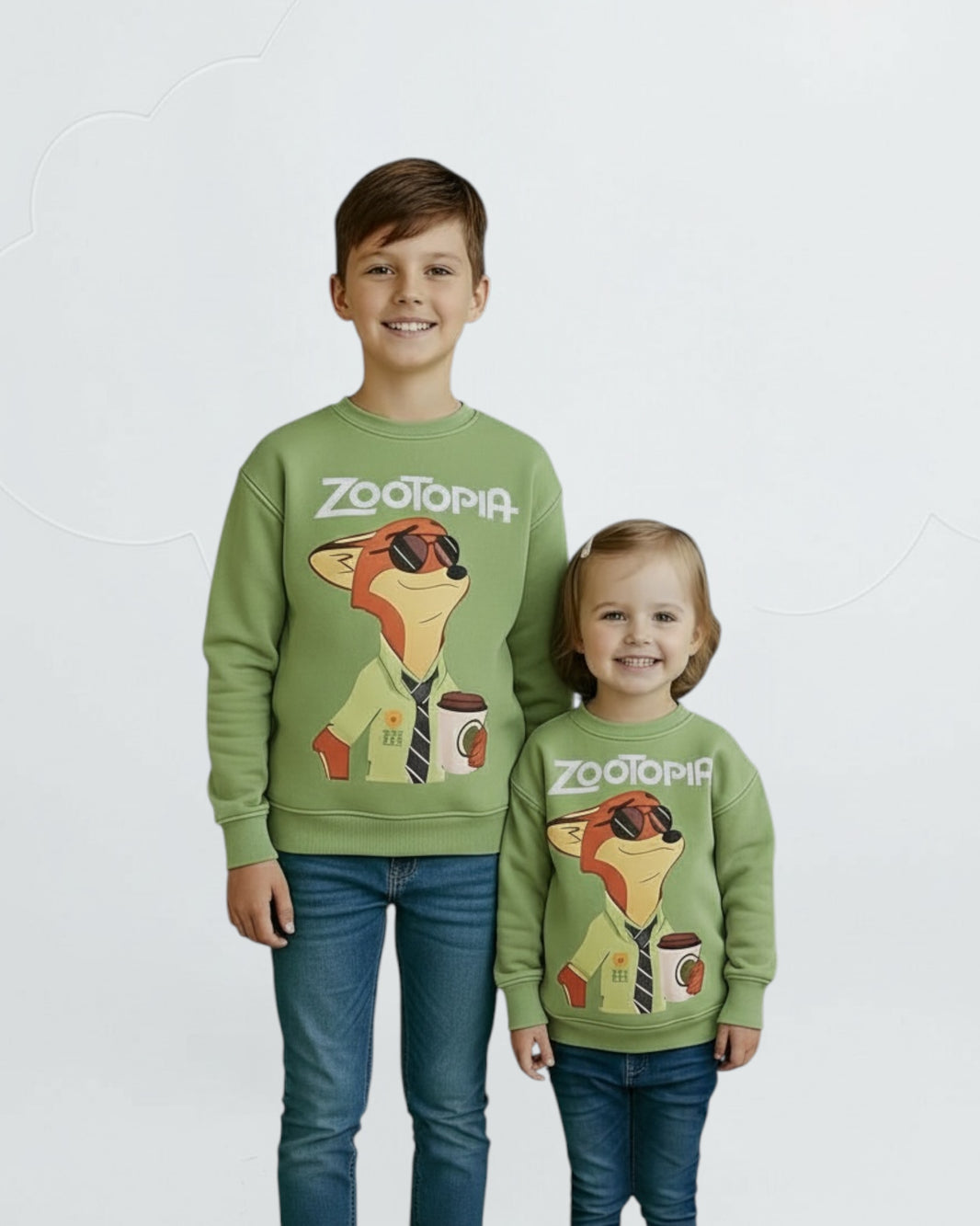 child melton olive zootopia sweetshirt delivery on 10-12-2025