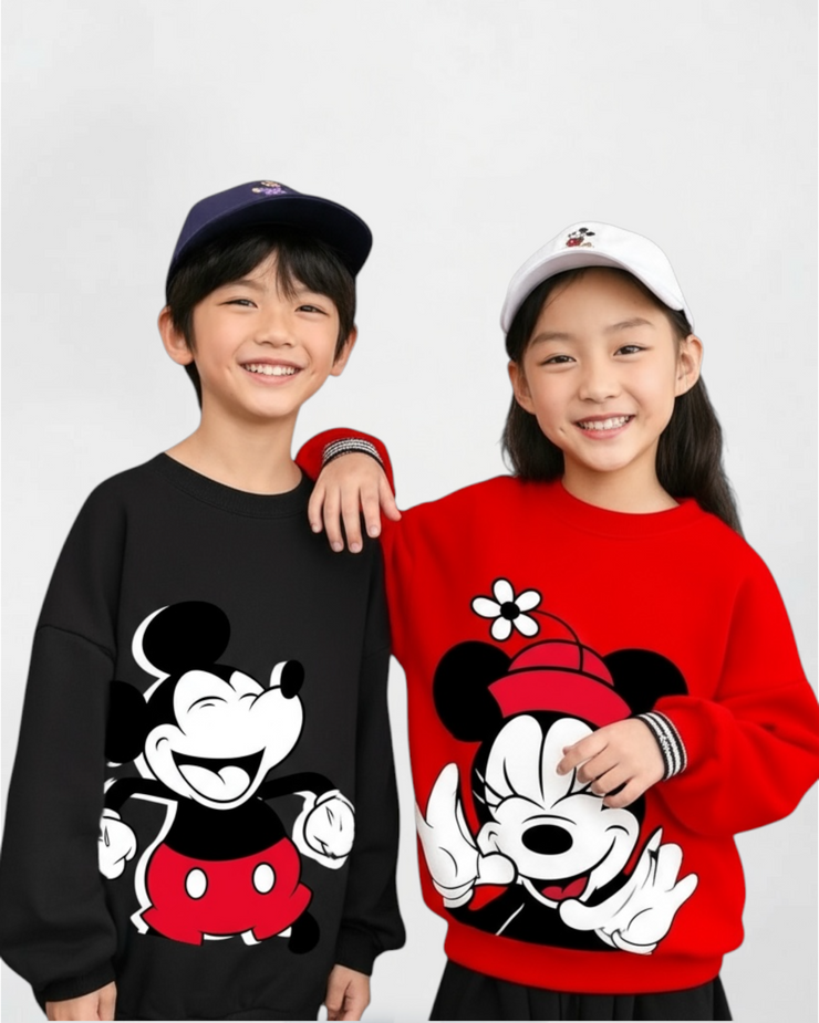 Mickey & minne melton sweetshirt (Delivery of this product after (1-11-2025)
