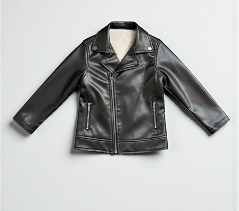 Leather jacket (fully padded fur)