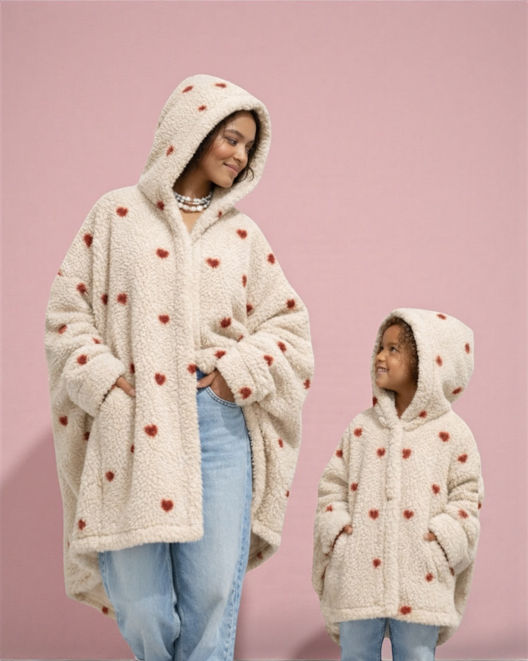 Heart Fur Over Size Jacket Couples Delivery of this product on 10-2-2026