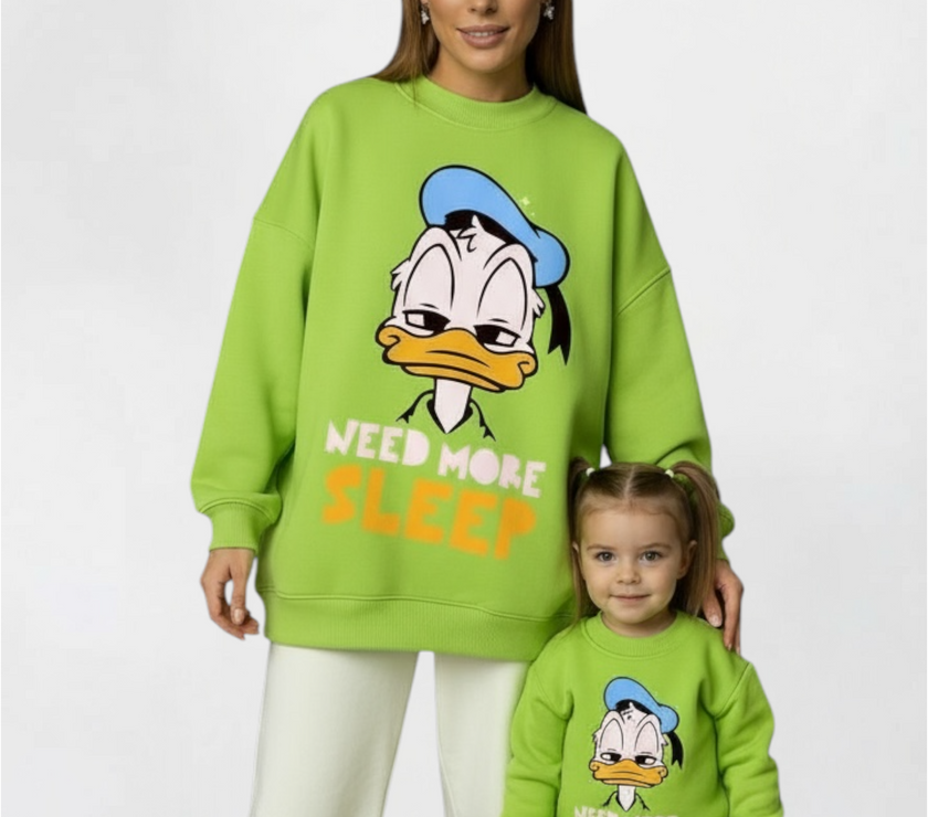 Over size Mamy & child melton duck sweetshirt delivery of this product on 20-11-2025