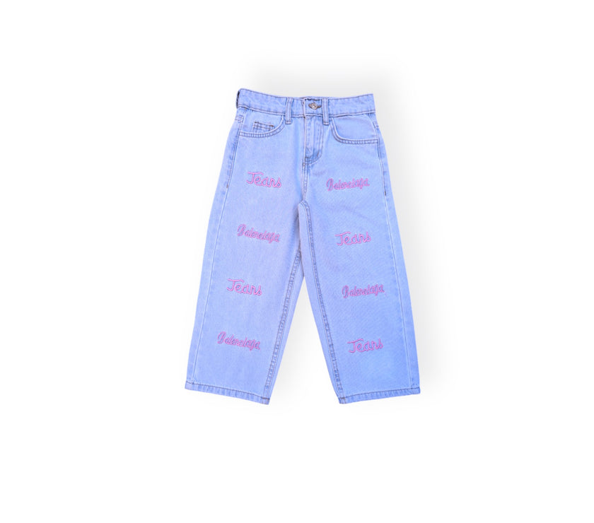 Pink Text jeans pants
