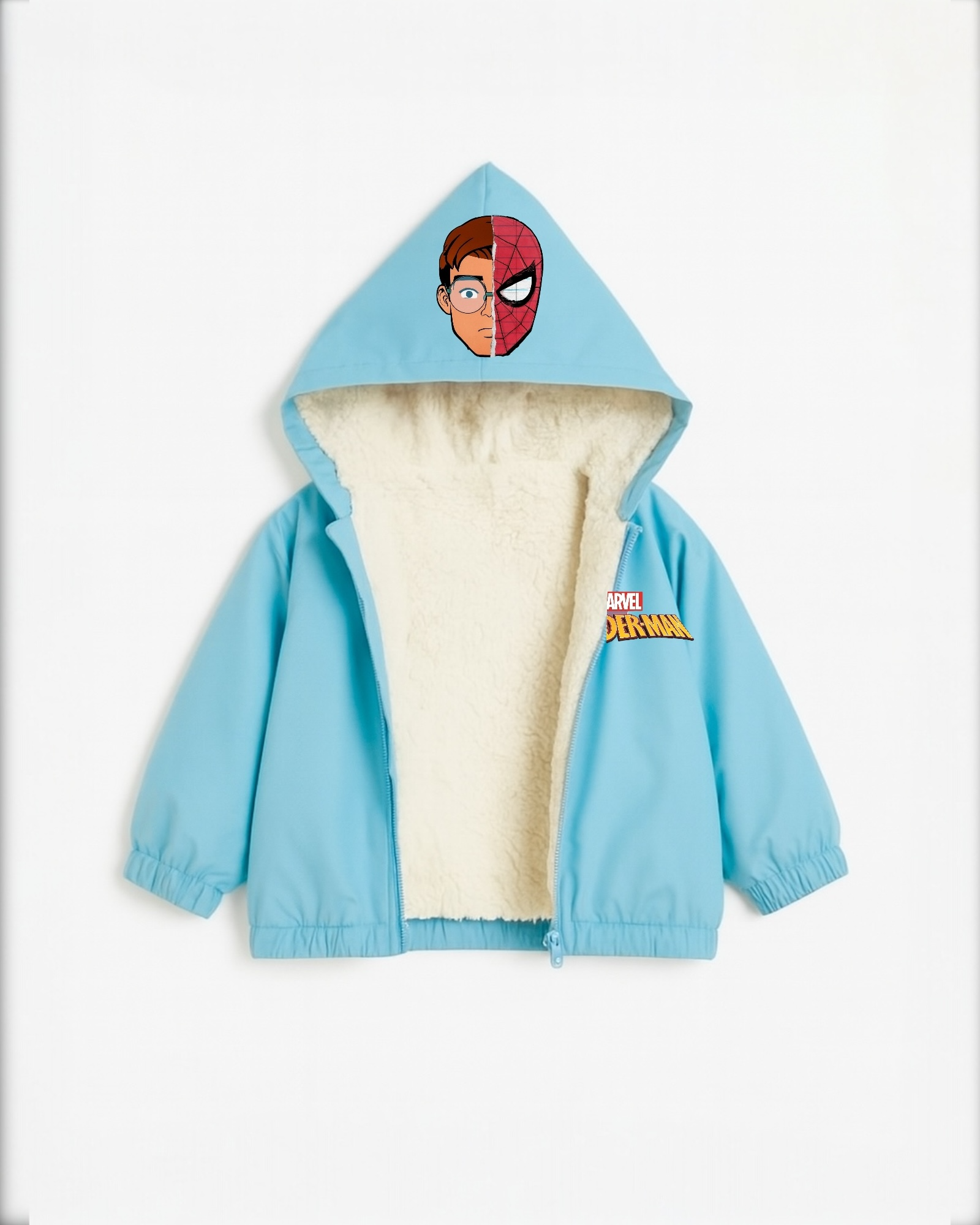 Spiderman waterproof jacket (fully padded fur)