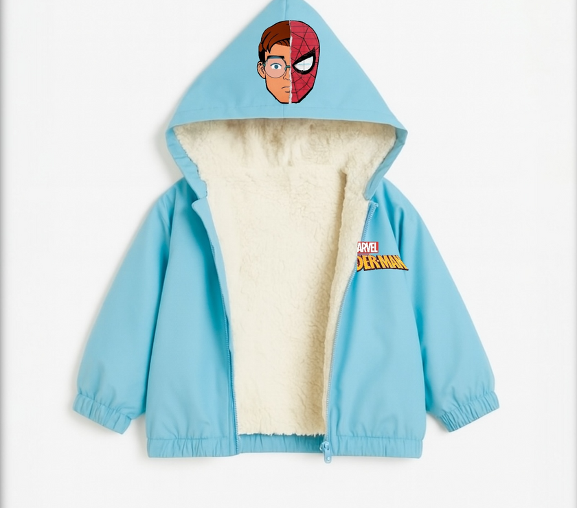 Spiderman waterproof jacket (fully padded fur) (Delivery of this product after (5-11-2025)