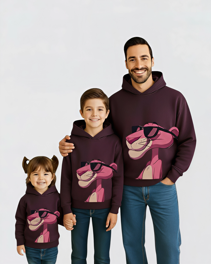 Dady & child melton dark purple t hoodie delivery on 20-11-2025
