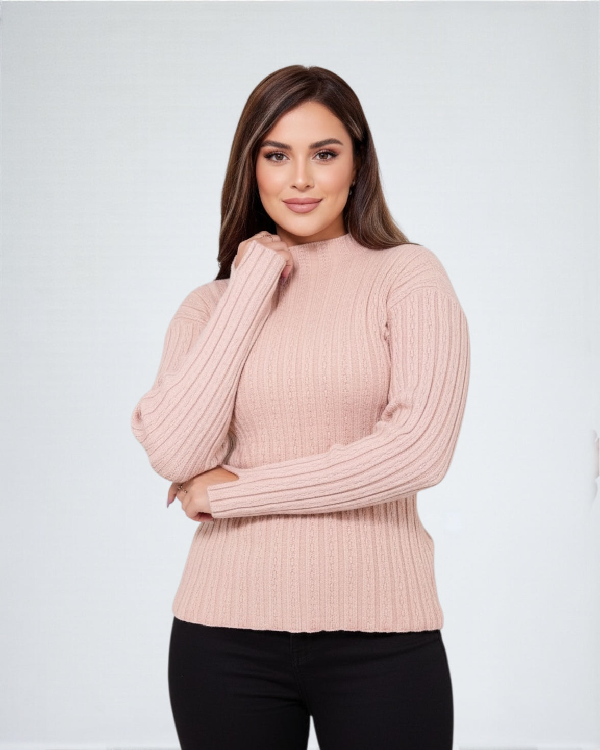 Basic Ribbed Knit Top – One Size