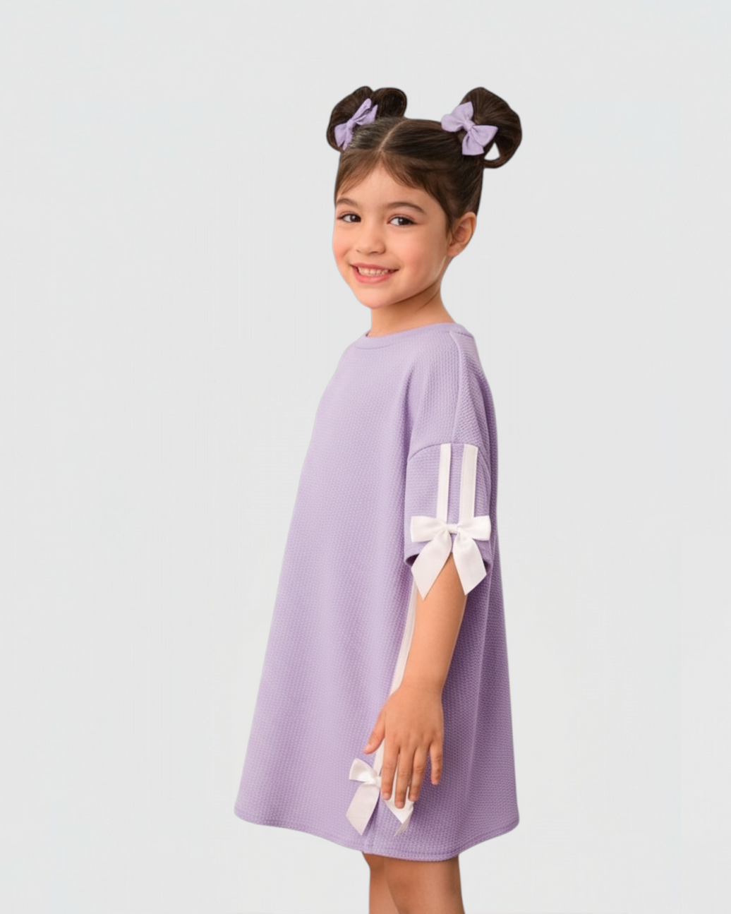 Purple cotton dress