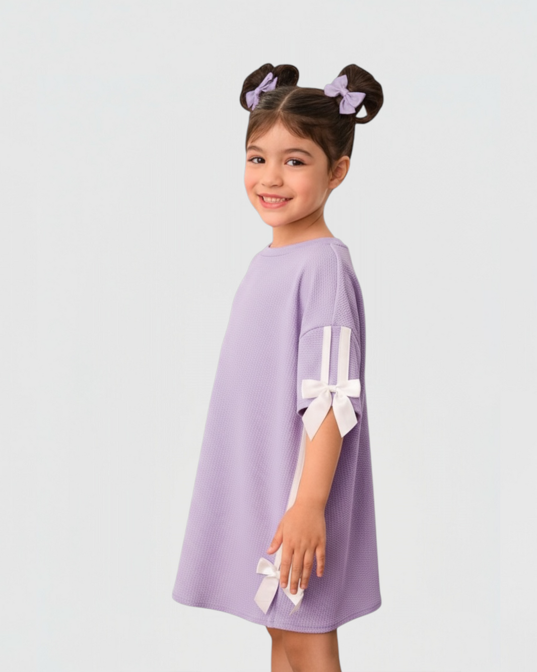 Purple cotton dress