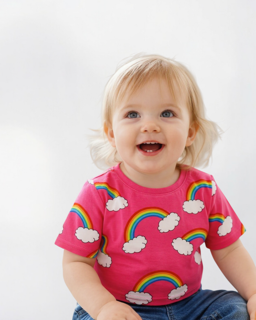 RainbowCotton Crop Top