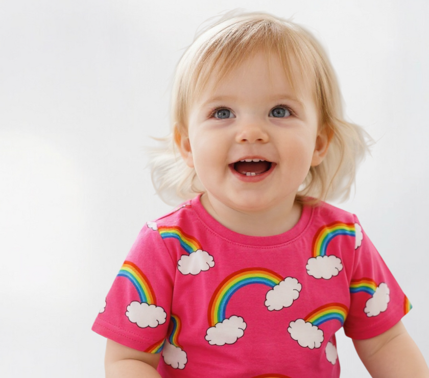 RainbowCotton Crop Top