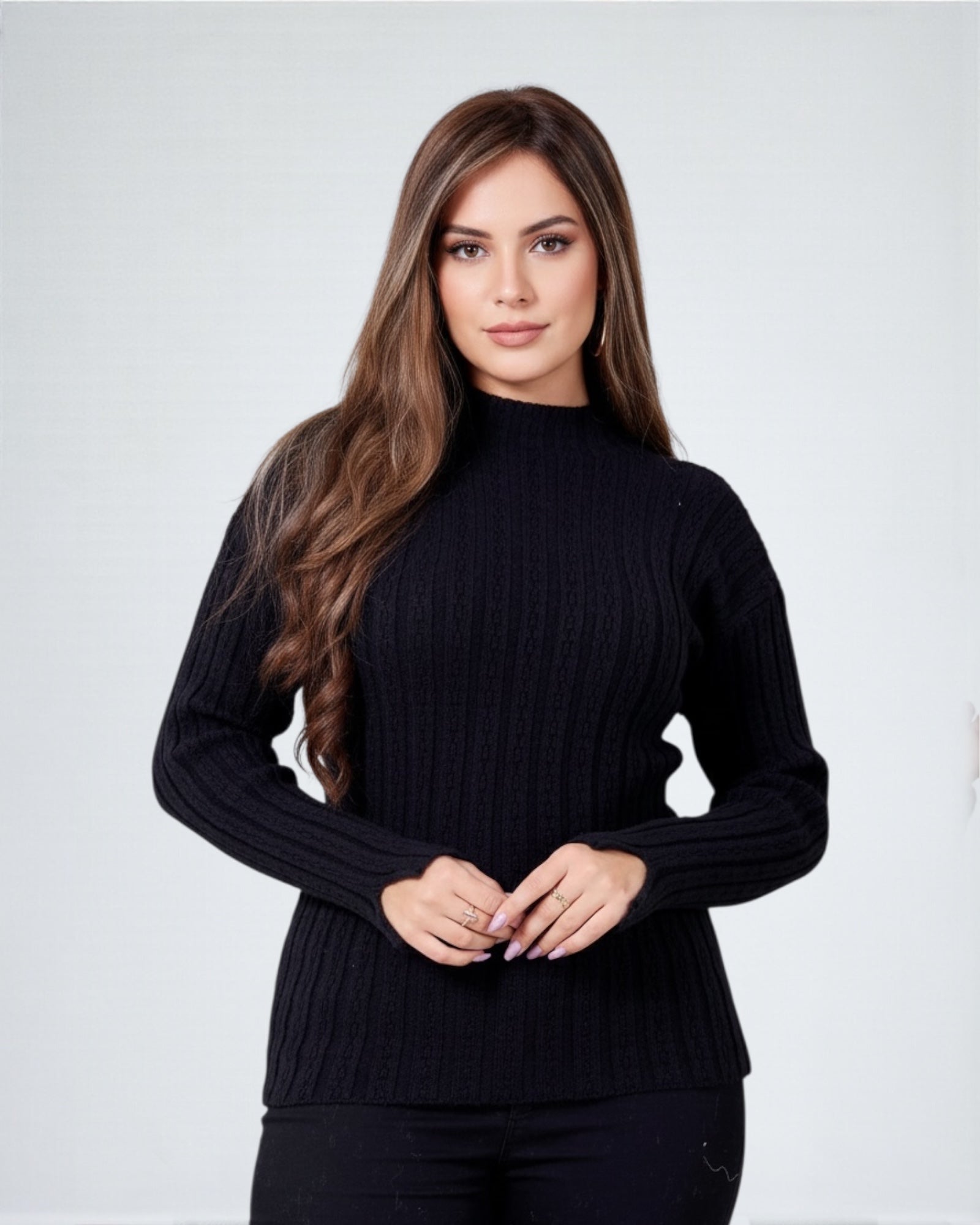 Basic Ribbed Knit Top – One Size