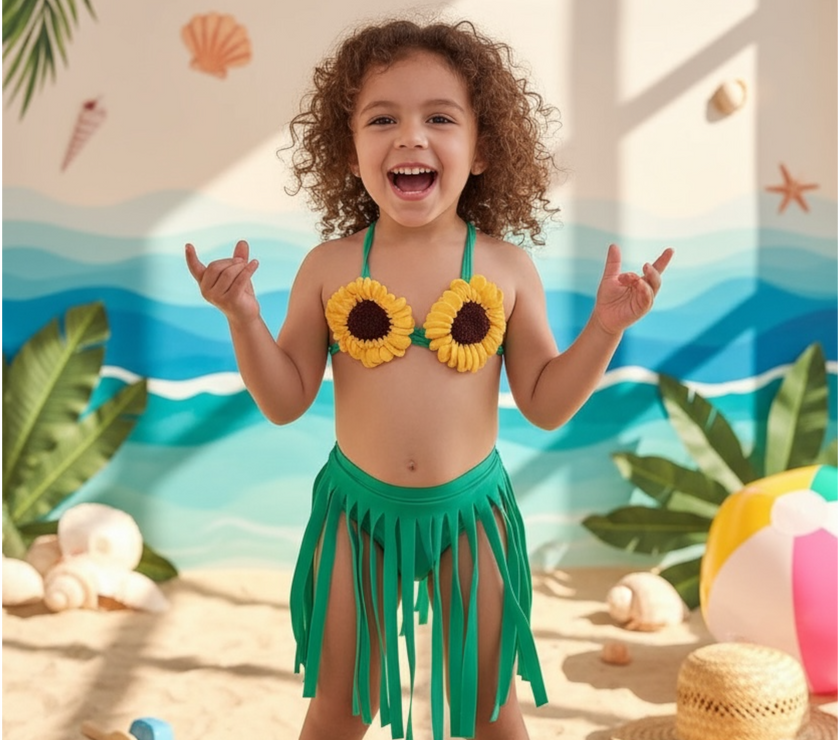 SunFlowerSwimsuit يرجى اختيار مقاس اكبر درجة تلبيس صغير