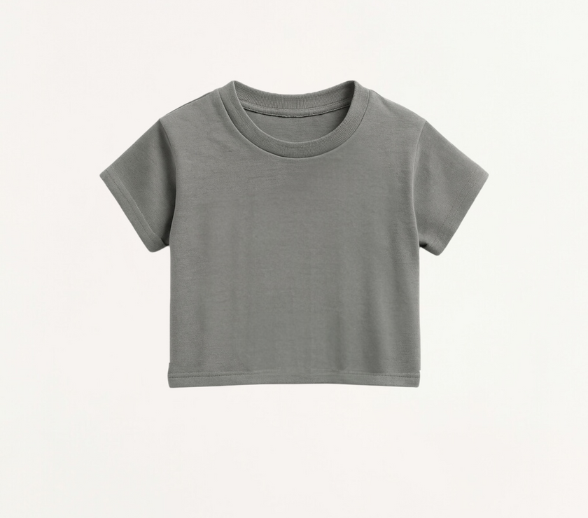 Gray dog t Top