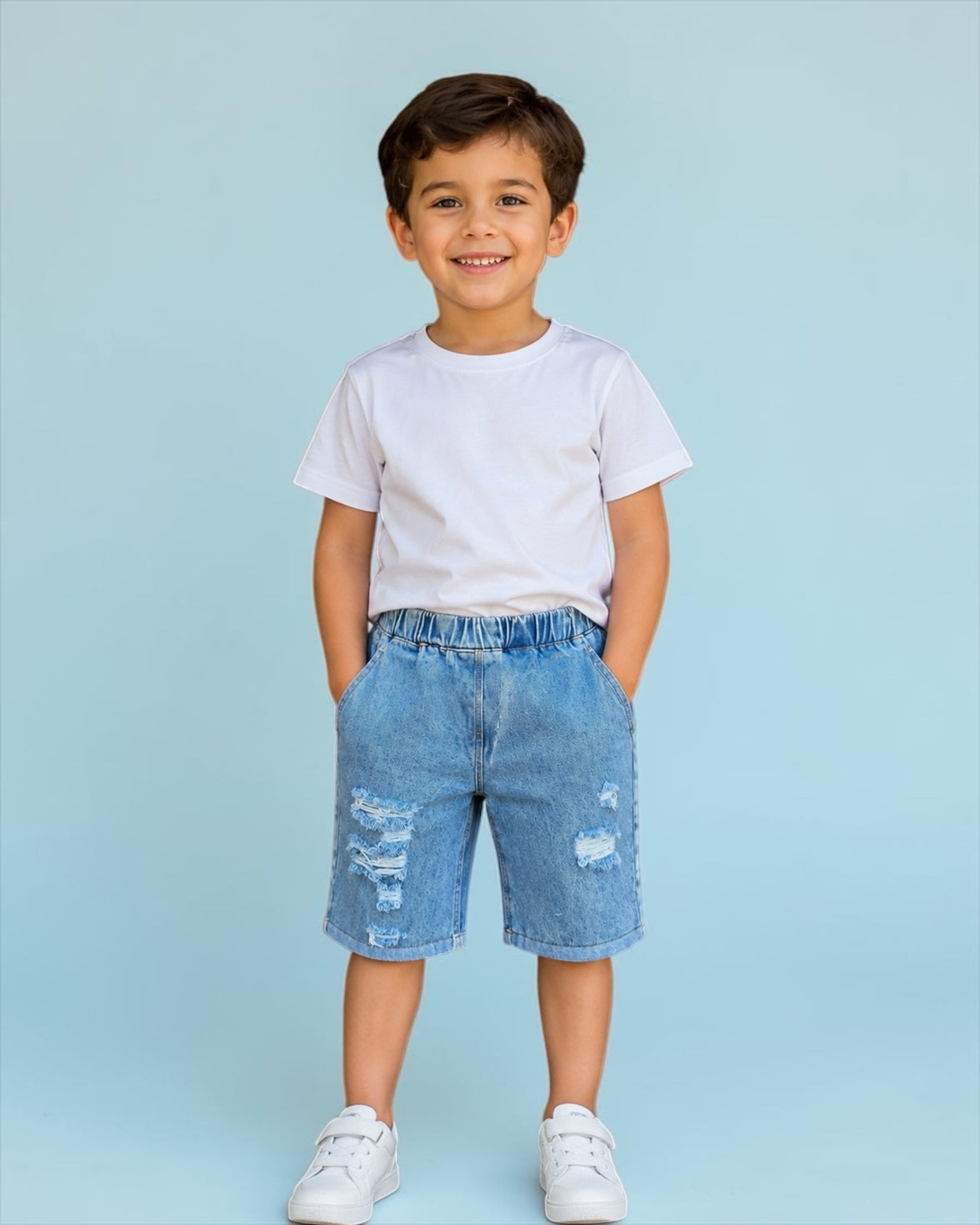 Cutting Boy Jeans Short