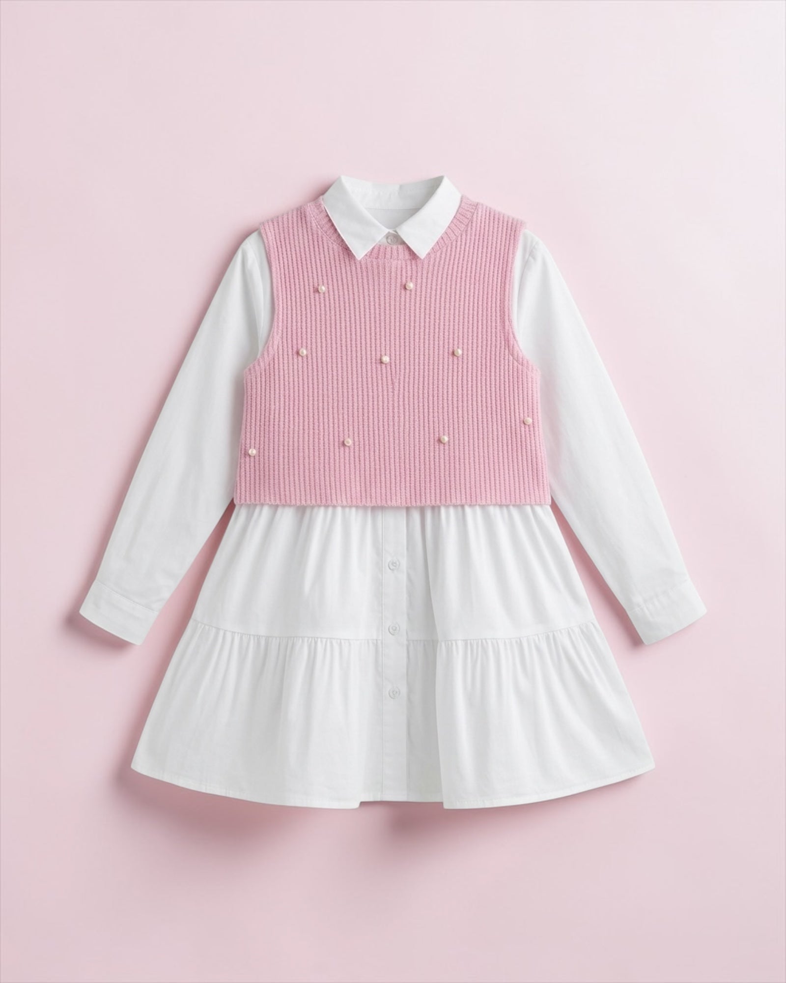 White chimiz with Loly top