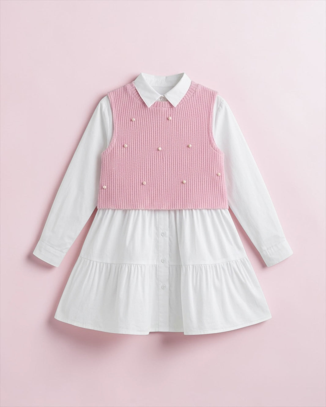 White chimiz with Loly top