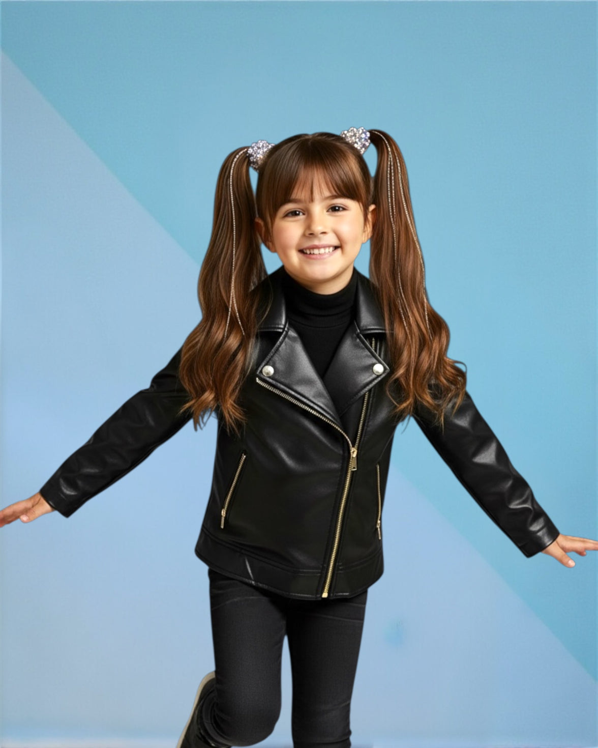 Leather jacket (fully padded fur)
