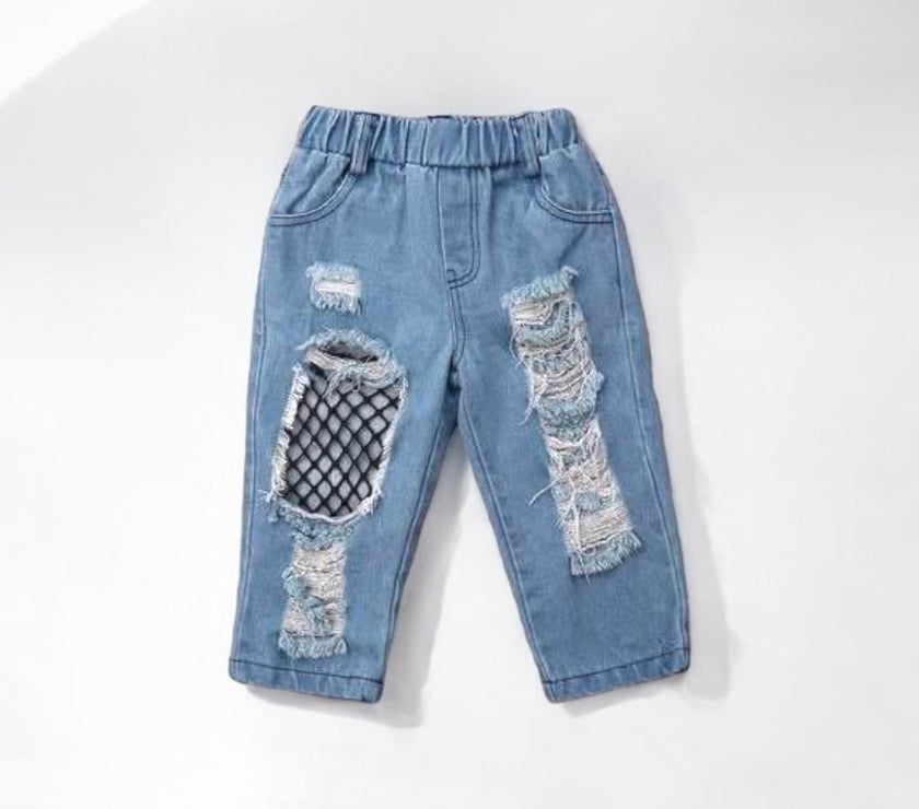 Pant jeans net cutting