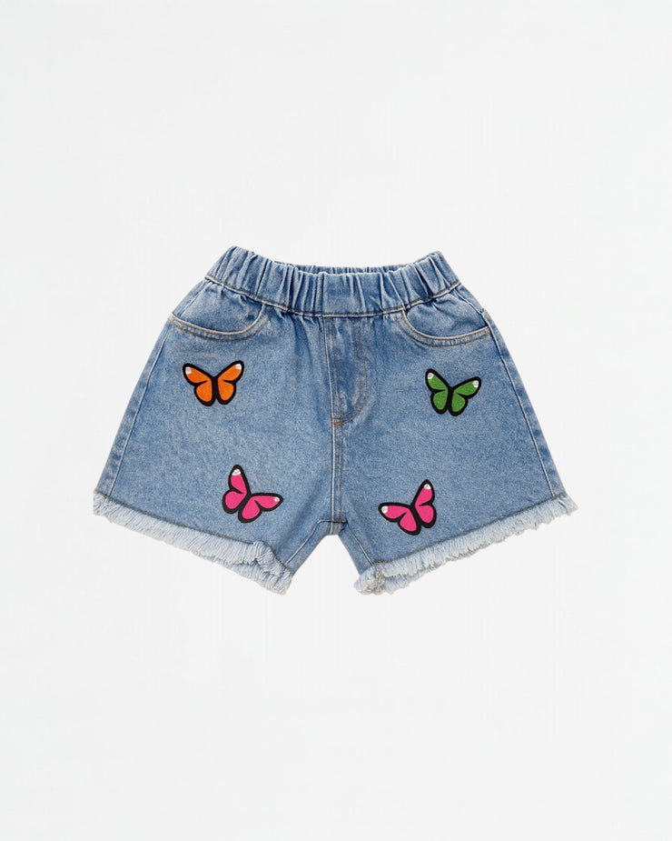 Butterfly jeans short