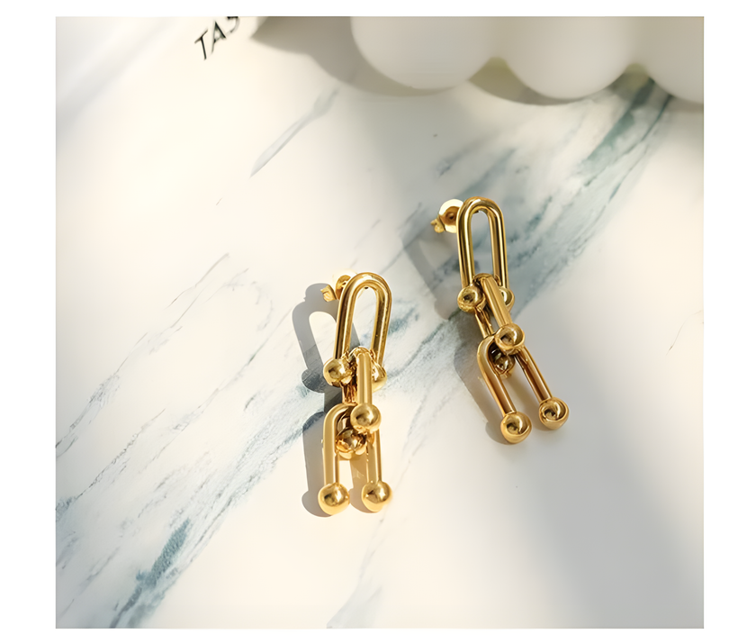 Tiffany stainless steel trend earring